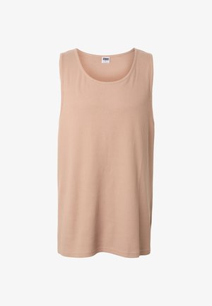 Urban Classics, SLEEVELESS WAFFLE TANK - Top - brownmocca