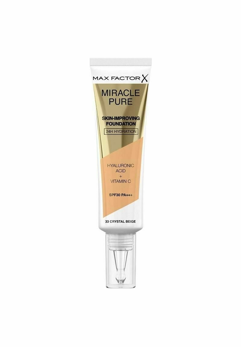 Max Factor - MAX FACTOR MIRACLE PURE SKIN-IMPROVING FOUNDATION 33 CRYSTAL BEIGE 30ML - Foundation - multicolor, Forstør