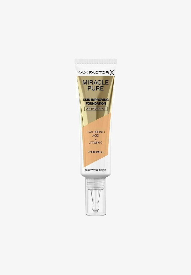 Max Factor - MAX FACTOR MIRACLE PURE SKIN-IMPROVING FOUNDATION 33 CRYSTAL BEIGE 30ML - Foundation - multicolor, Forstør