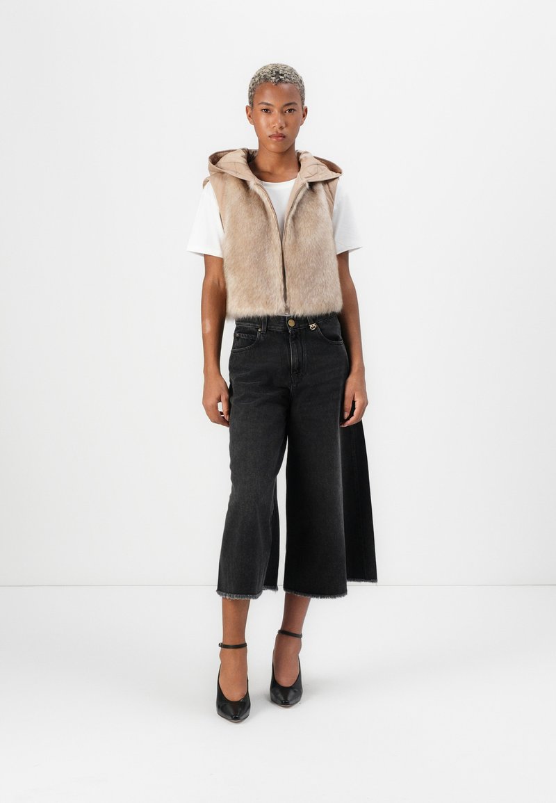 Haut Esprit - Taille L - Gilet Pull Fausse Chemise Noir Et Blanc - Occasion Très Bon état