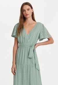 Lauren Ralph Lauren - TILFERRE SHORT SLEEVE DAY DRESS - Maxi-jurk - soft laurel Miniatuurafbeelding 1