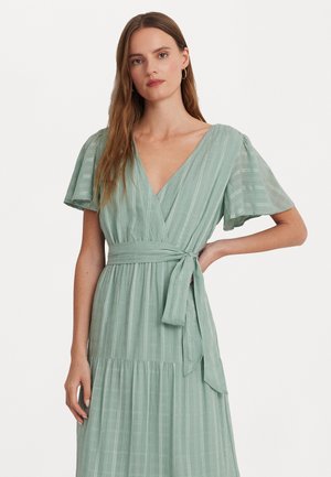 TILFERRE SHORT SLEEVE DAY DRESS - Maxikleid - soft laurel