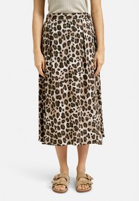 Smith&Soul ROCK MIT LEOPRINT - Maxirock - nougat print