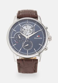 Tommy Hilfiger - STEWART - Klocka - dark brown/blue Miniatyrbild 1