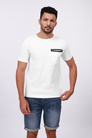 Print T-shirt - white