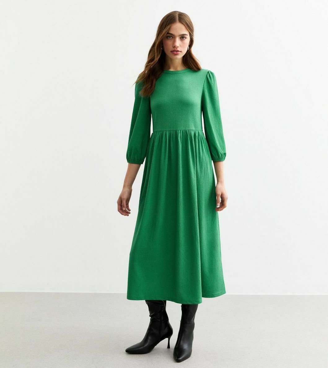 New Look MIDI SMOCK - Day dress - green - Zalando New Look MIDI SMOCK - Day dress - green - Zalando