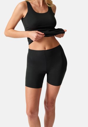 Skiny, 2-PACK - Shorts - black-beige