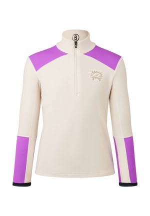 FIRST LAYER MINGO - Sweat zippé - creme lila