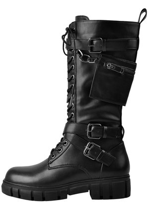 Bottes à lacets - mottled black