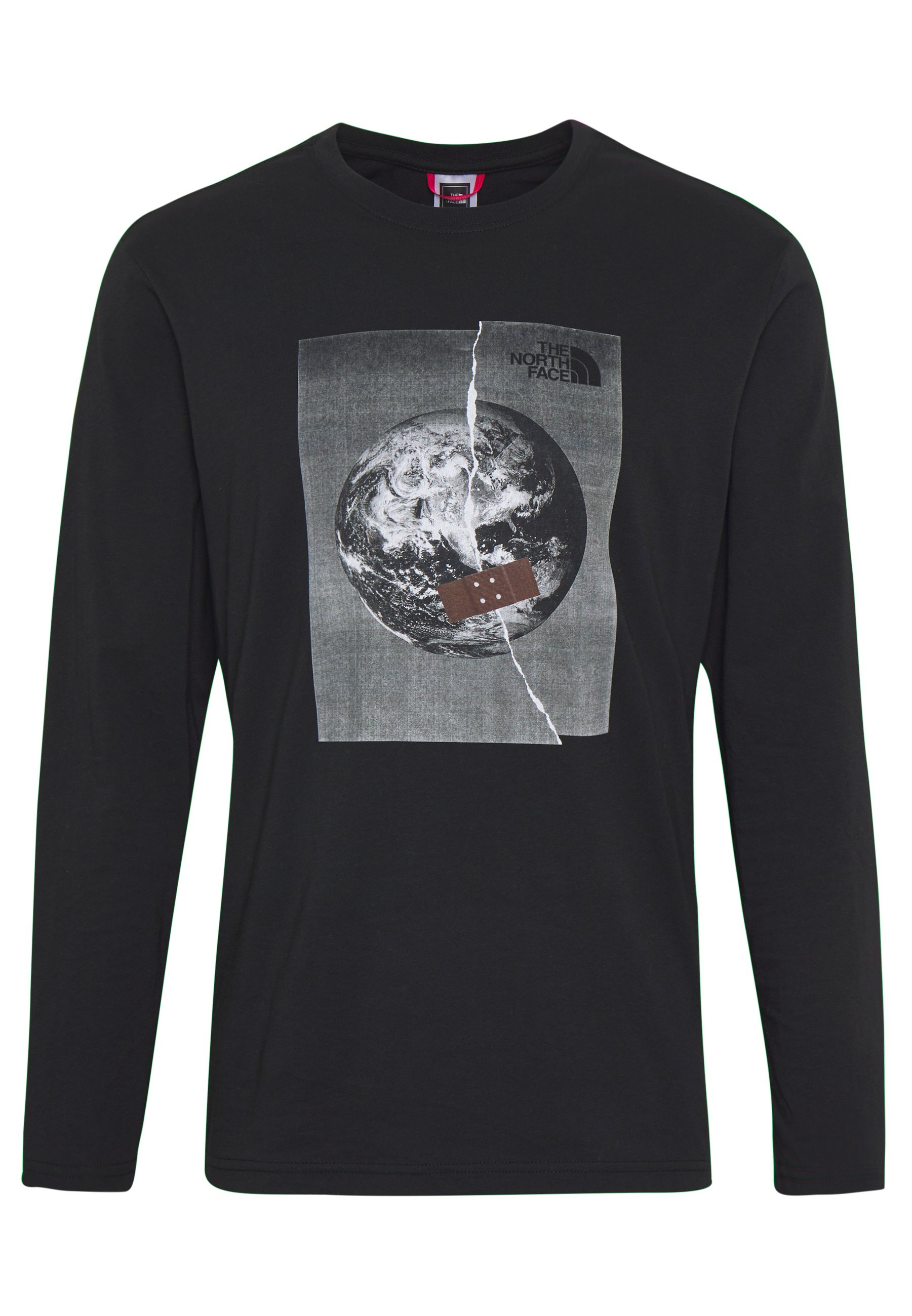 The North Face MENS GRAPHIC TEE Topper langermet black The North Face MENS GRAPHIC TEE - Topper langermet - white/black