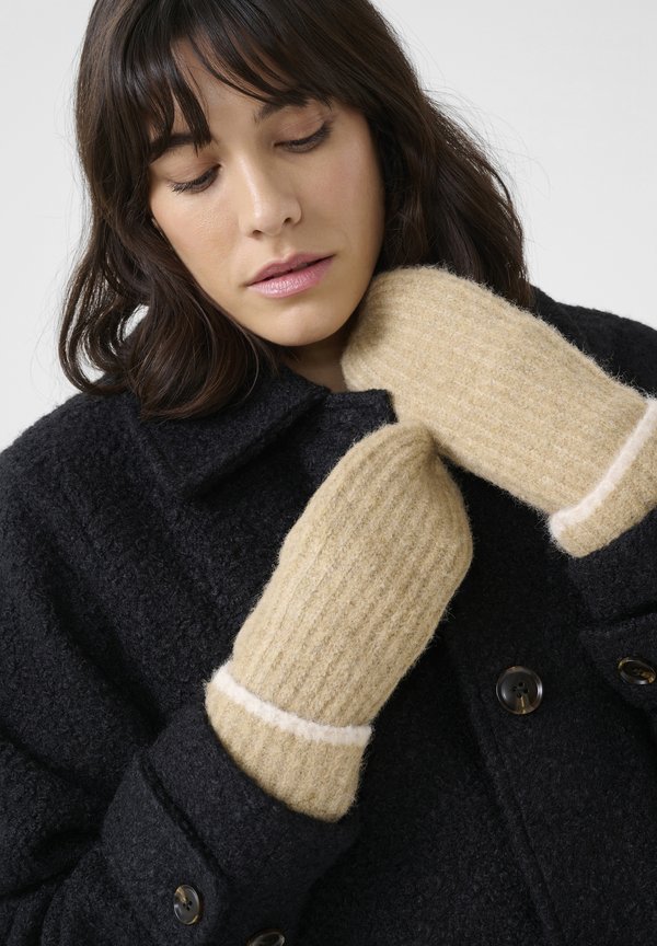 SULI - Fingerhandschuh - sandmelange chalk stripe