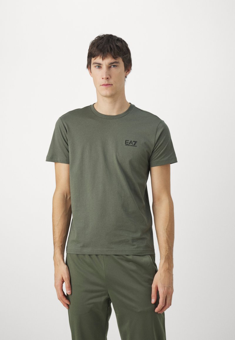 EA7 Emporio Armani Jednoduché tričko - verde scuro
