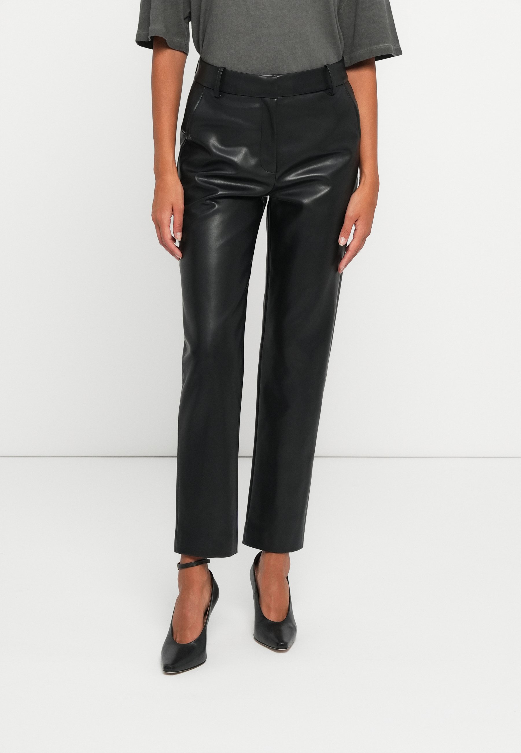 lala Berlin PANTS PHILLIPA VEGAN Pantaloni black/nero