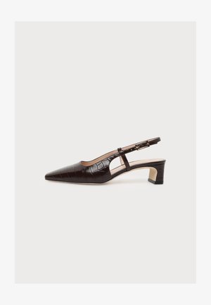Stuart Weitzman, BABY BABETTE SLINGBACK - Klasične cipele s visokom petom - walnut