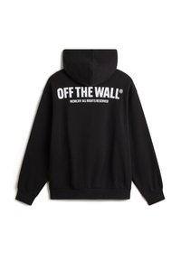 Sweat à capuche noir avec texte blanc "OFF THE WALL" et "MCMLXVI ALL RIGHTS RESERVED" imprimé dans le dos.