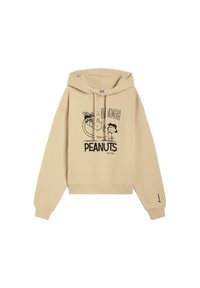 Freddy COMFORT FIT CON CAPPUCCIO E GRAFICA PEANUTS. - Felpa con cappuccio - safari