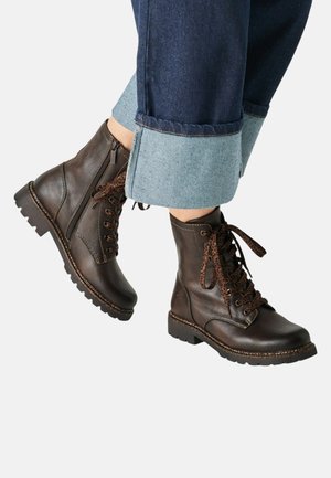 Tamaris, Schnürstiefelette - mocca
