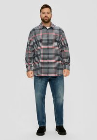 s.Oliver KARO STRETCH - Overhemd - weiß