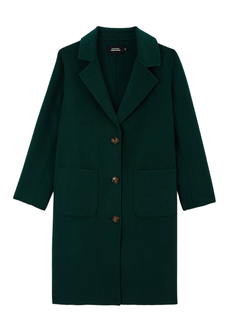 Manteau 3/4 Monoprix - Taille 34/36 - Bleu - Occasion Très Bon état - Fabriqué En France