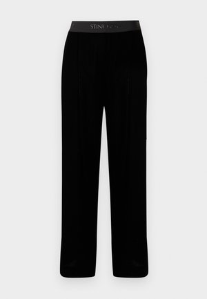 ELASTICATED PANTS - Pantalon classique - black
