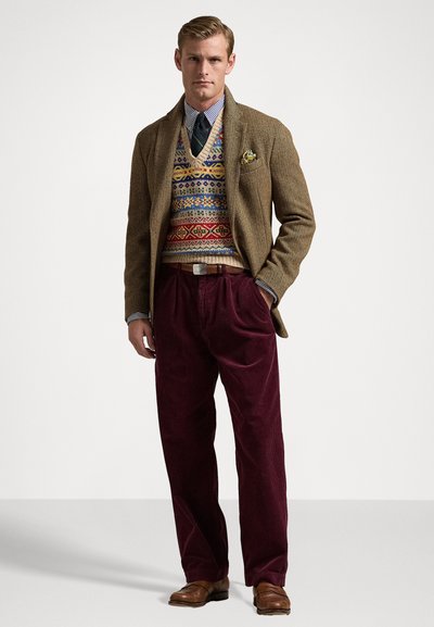 Polo Ralph Lauren POLO PREPSTER CORDUROY EASY TROUSER - Auduma bikses - ruby