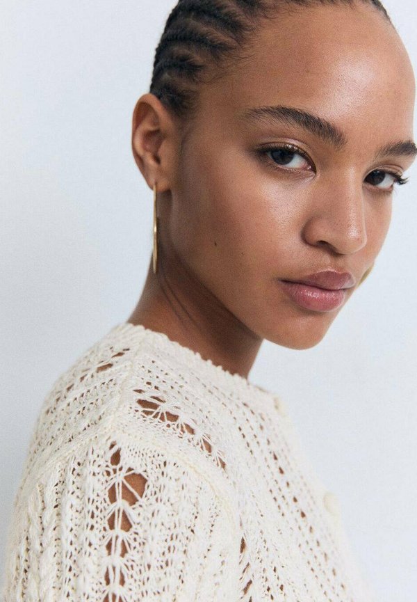 OPENWORK - Cardigan - ecru2