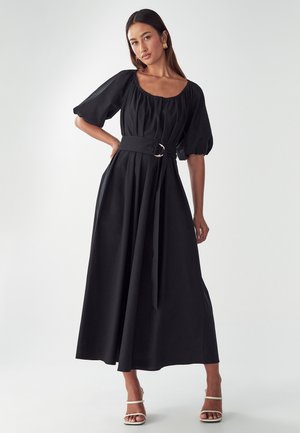 WILLA MINDI MIDI DRESS - Day dress - black