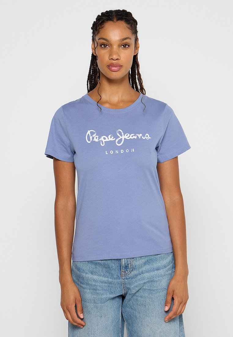Pepe Jeans T-shirt print blauw