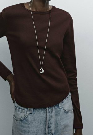 Longsleeve - mottled bordeaux