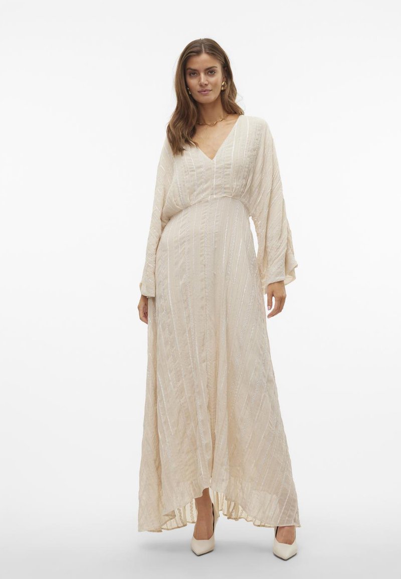 Vero Moda VMTARA FLOWY MAXI DRESS BRIDE - Oblačila za posebne priložnosti - white swan