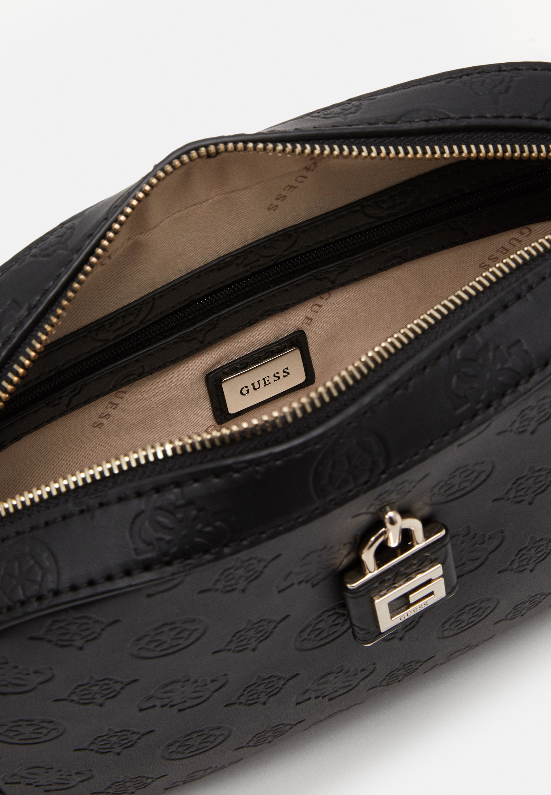 Guess KAMRYN CROSSBODY TOP ZIP Skulderveske blacksvart Guess KAMRYN TOP ZIP Skulderveske black Zalando.no
