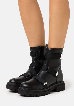 Even&Odd Botines con plataforma - black