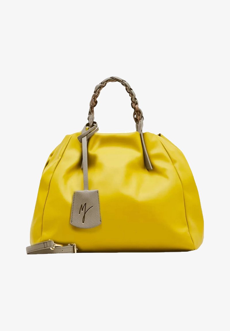 Manila Grace JASMIN MEDIUM A MANO - Borsa a mano - senape