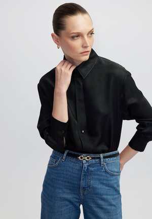 Hemdbluse - black