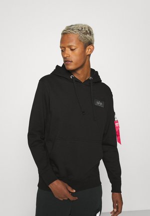 Alpha Industries BACK PRINT HOODY CAMO  - Felpa con cappuccio - black/white