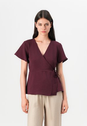 VILOVIE V-NECK WRAP - Blouse - winetasting