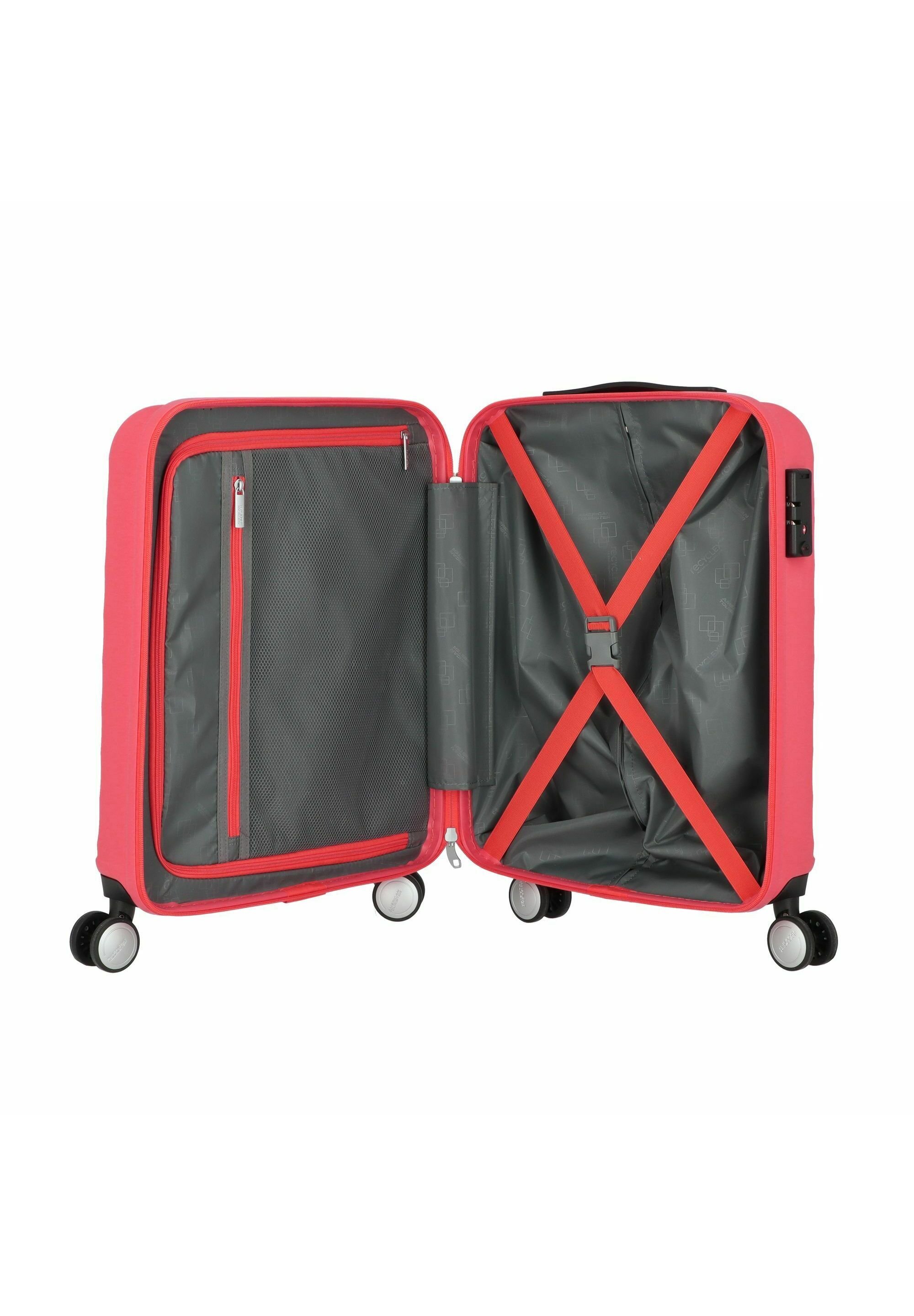 Valises Rigides American Tourister Summer Splash – Set 3 Pièces (bordeaux), Extensible, 8 Roues Pivotantes, Serrure TSA