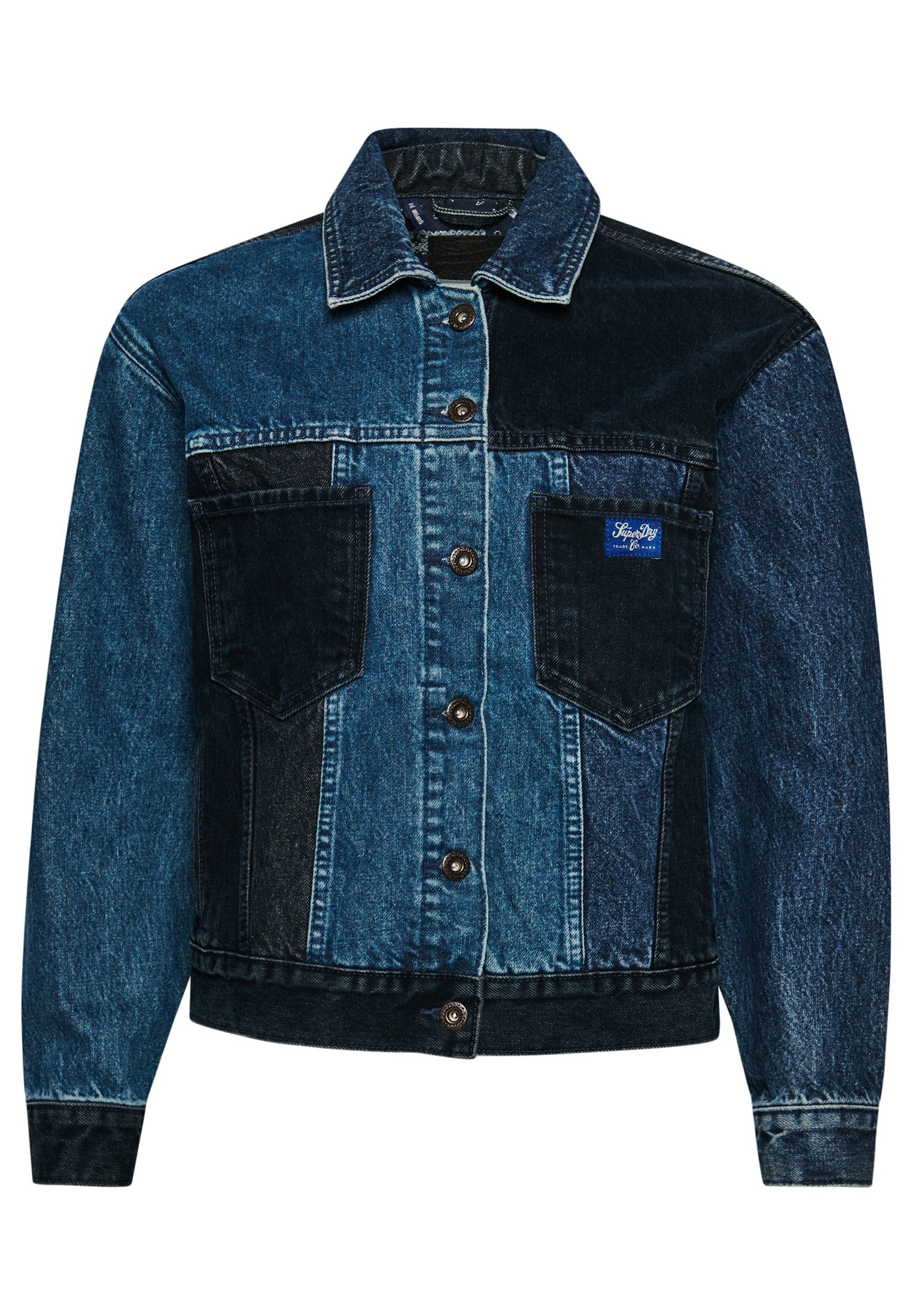Superdry VINTAGE TONAL TRUCKER - Denim 