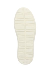 Sole di scarpa in gomma bianca con un motivo testurizzato, caratterizzata da scanalature orizzontali e verticali per una migliore aderenza. Taglia contrassegnata come '37'.