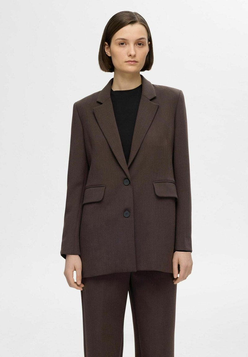 Selected Femme Kort kappa / rock - coffee bean