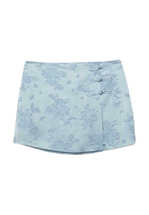 Stradivarius, JACQUARD JAPANDI SKORT - Minijupe - blue