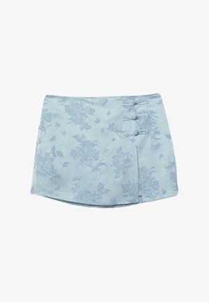 Stradivarius, JACQUARD JAPANDI SKORT - Minijupe - blue