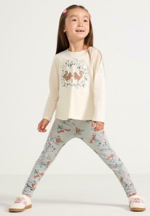 Lindex, LINDEX LEGGINGS WITH BRUSHED INSIDE LINDEX - Leggings - light dusty turquoise
