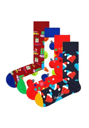 Happy Socks 4ER PACK  X-MAS GESCHENKBOX - Sokken - holiday vibes