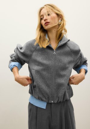 SOFT-TOUCH - Sweatjacke - dark grey