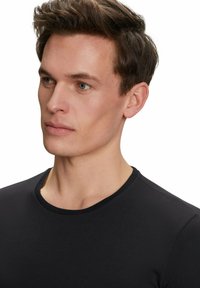 FALKE DAILY COMFORT 2-PACK ROUND NECK - Maglietta intima - black