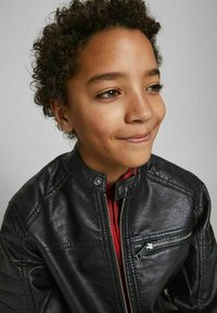 Jack & Jones JJEROCKY  - Bunda z umělé kůže - black