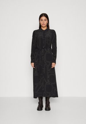 ONLY ONLDEA SHIRT MIDI DRESS - Tričkové šaty - black