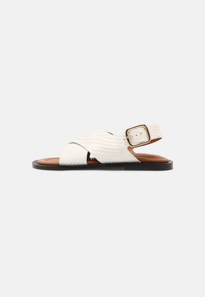 SINGLE CRISS CROSS - Sandały - white