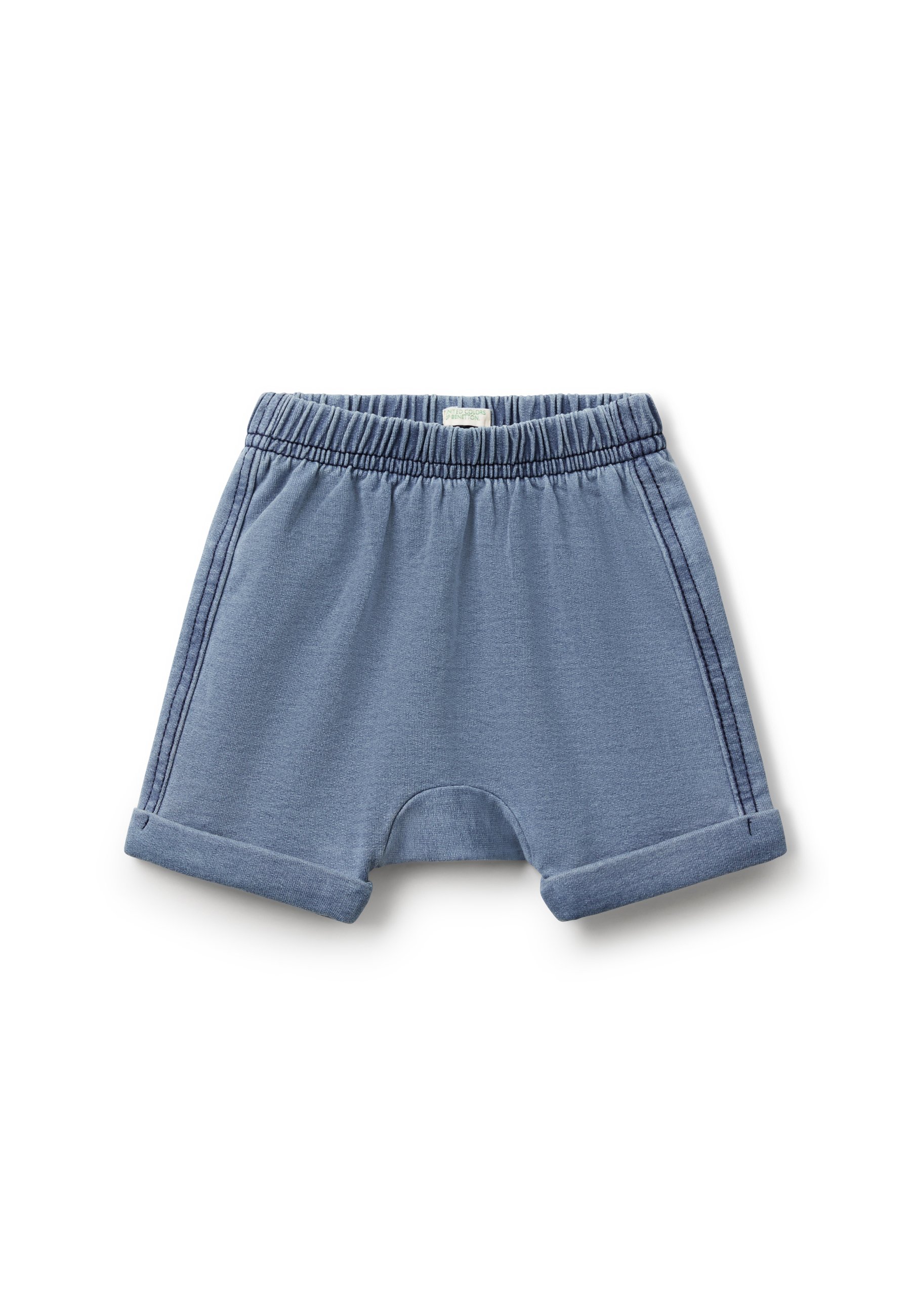 Pantaloncini Bimbo United Colors Of Benetton - Cotone 100%, Vita Elasticata, Tasche Vere, Modello Fiammato - Foto 11